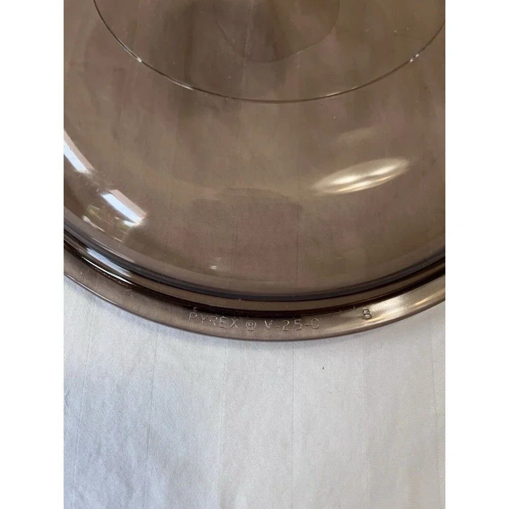 Pyrex Vision V-2.5-C Amber Glass Lid Replacement Corning Cookware V2.5C 8.5